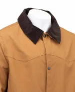 Men's Camel Canvas Duster Coat