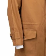 Men's Camel Canvas Duster Coat