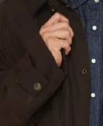 Men's Dark Brown Canvas Duster Coat