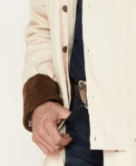 Men's Brown Long Canvas Duster Coat - Image 8