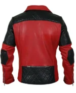 Men's Red Genuine Leather Jacket - Image 2