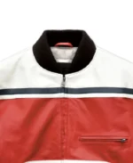 Men's Repso Moto Leather Jacket Collar