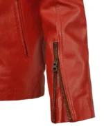 Men's Ricky Stripe Leather Jacket Sleeves