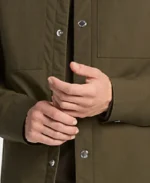 Men's Stretch Cotton Padded Bomber Jacket Sleeves