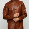 Men's The Barclay Brown Leather Jacket