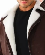 Men's The Cortina & Shearling Leather Jacket Collar