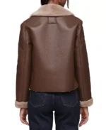 Shop The Bagatelle Double Breasted Faux Shearling Leather Jacket