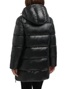 Shop The Costco Womens Hunter Green Puffer Jacket Black