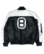 Shop The Men Black And White Leather Jacket
