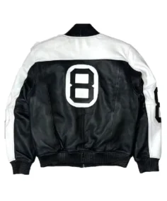 Shop The Men Black And White Leather Jacket