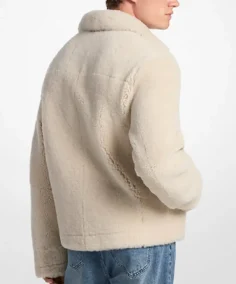 Shop The Men's Beige Sherpa Shirt Style Jacket