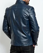 Shop The Men's Classic Navy Leather Jacket