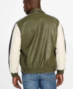 Men's Color Block Leather Jacket - Image 2