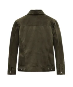 Shop The Men's Frodo Olive Leather Jacket