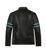 Shop The Men's Hybrid Striped Leather Jacket
