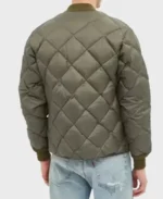 Shop The Men's Olive Quilted Puffer Jacket