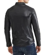 Shop The Men's Omega Black Leather Moto Jacket