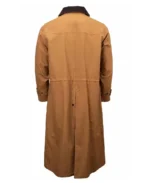 Men's Camel Canvas Duster Coat