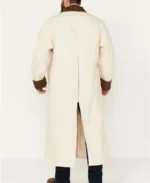 Men's Brown Long Canvas Duster Coat - Image 6