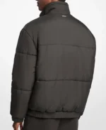 Shop The Men's Standup Grey Puffer Jacket