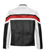 Shop The Men's Striped Rocker Moto Leather Jacket