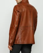 Shop The Men's The Barclay Brown Leather Jacket