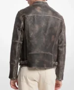 Shop The Men's Washed Moto Leather Jacket