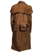 Men's Western Distressed Suede Canvas Duster Coat - Image 2