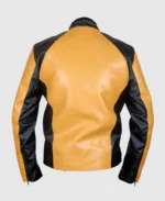 Shop The Men's Yellow & Black Leather Jacket