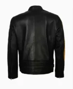 Shop The Men's Yellow Star Cafe Racer Leather Jacket