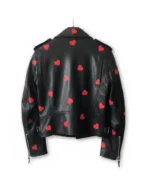 Shop The Women's Heart Design Lapel Style Leather Jacket