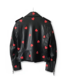 Shop The Women's Heart Design Lapel Style Leather Jacket