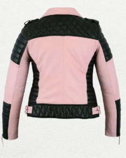 Shop The Women's Pink Leather Biker Jacket