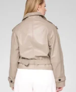 Shop The Women's Trisha Cropped Leather Jacket