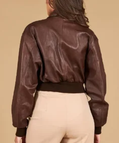 Shop The Women's Vintage Delia Cropped Bomber Jacket