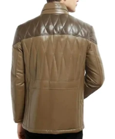 Shop the Men's Brown Puffer Leather Jacket