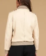 Shop the Women's Antea Wrinkled Leather Bomber Jacket