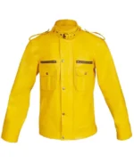 Stylish Premium Yellow Genuine Leather Jacket