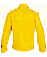 Stylish Premium Yellow Genuine Leather Jacket - Image 2