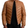 Travis Brown Leather Puffer Jacket