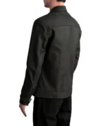 Tumbled Brown Leather Biker Jacket - Image 2