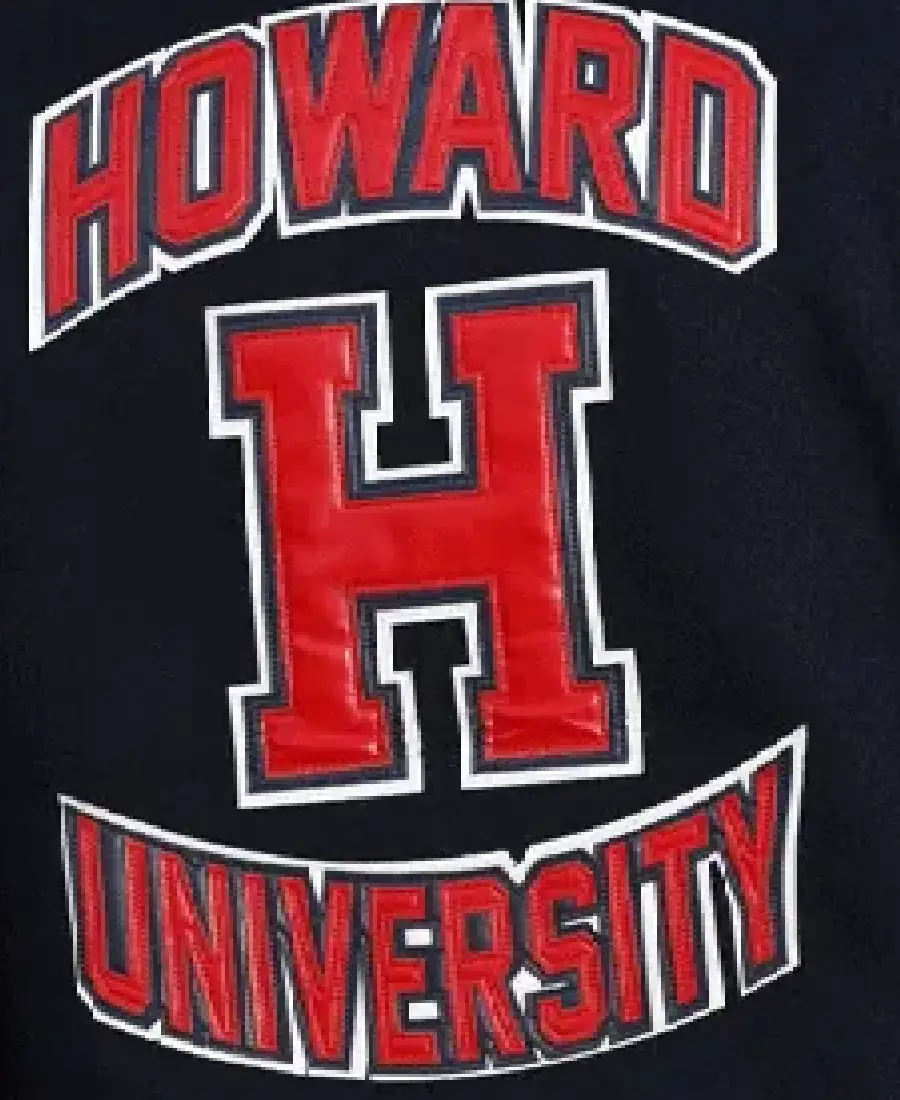 Unisex Howard University Varsity Jacket 4 Unisex Howard University Varsity Jacket Back