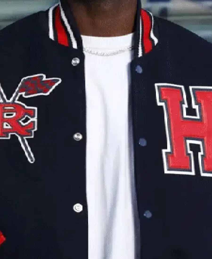 Unisex Howard University Varsity Jacket 3 Unisex Howard University Varsity Jacket Collar