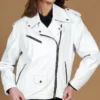 Women's Camy Biker Leather Jacket