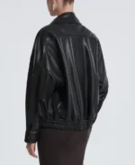 Women's Dalma Relaxed Leather Jacket - Image 2