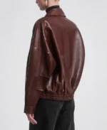 Women's Dalma Relaxed Leather Jacket - Image 5