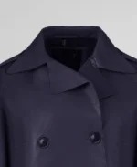 Women's Hanna Cropped Leather Jacket Collar