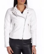 Women's Karim Trap Moto Leather Jacket