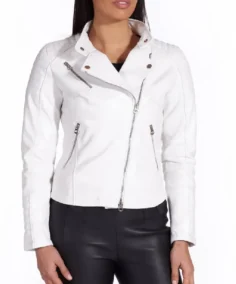Women's Karim Trap Moto Leather Jacket