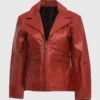 Women's Zipper Leather Jacket